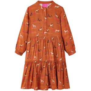 vidaXL Kinderkleid Cognac 140