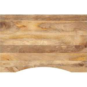 vidaXL Schreibtischplatte mit Aussparung 100x60x2,5cm Massivholz Mango