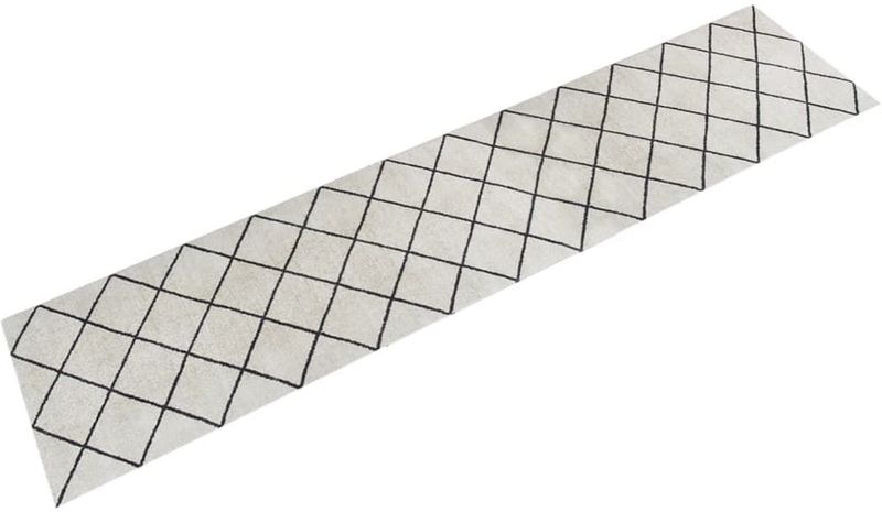 vidaXL Küchenteppich Waschbar Quadrat 60x300 cm Samt