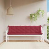 vidaXL Gartenbank-Auflagen 2 Stk. Weinrot 200x50x7 cm Oxford-Gewebe