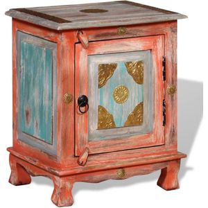 vidaXL Nachttisch Massivholz Mango Orange