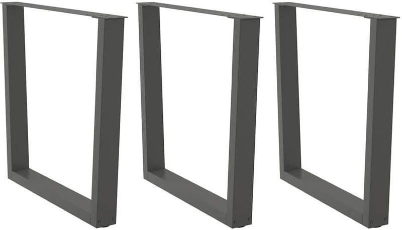vidaXL Esstisch Beine V-Form 3 Stück Anthrazit 80x(72-73,3) cm Stahl