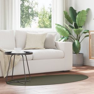 vidaXL Teppich Waldgrün Polyester 80 x 150 cm Rutschfest