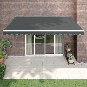 vidaXL Elektrische Markise mit Kurbel Anthrazit 5x3 m