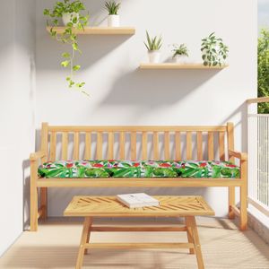 vidaXL Pallet Kissen für Bank 2 Stück Tropischer Dschungel 200x40x8 cm Oxford Gewebe