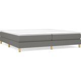 vidaXL Bettgestell ohne Matratze Dunkelgrau 200x200 cm Stoff