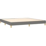 vidaXL Bettgestell ohne Matratze Dunkelgrau 200x200 cm Stoff