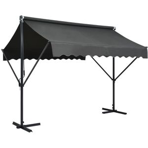 vidaXL Freistehende Markise 300x300 cm Anthrazit