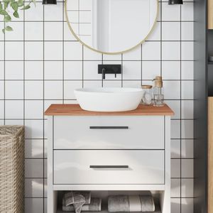 vidaXL Waschtischplatte 80x40x1,5 cm Massivholz Buche