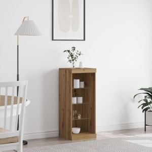 vidaXL Sideboard mit LED-Lichtern aus Artisan-Eiche 41x37x100 cm