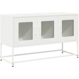 vidaXL TV-Schrank Weiß 100,5x39x60,5 cm Kaltgewalzter Stahl
