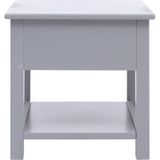 vidaXL Beistelltisch Grau 40×40×40 cm Paulownia Holz