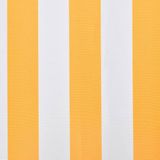 vidaXL Markisenbespannung Canvas Orange & Weiß 450x300 cm