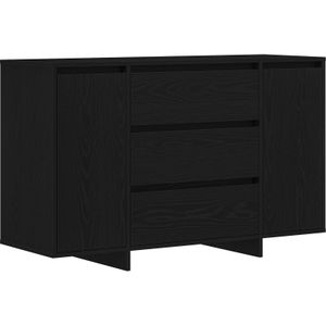vidaXL Sideboard Schwarz Eiche 120x41x75 cm Holzwerkstoff