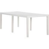 vidaXL Gartentisch 220x90x72 cm PP Weiß