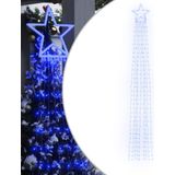 vidaXL Weihnachtsbaum-Beleuchtung 320 LEDs Blau 375 cm