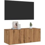 vidaXL TV-Wandschrank Artisan-Eiche 80x30x30 cm Holzwerkstoff