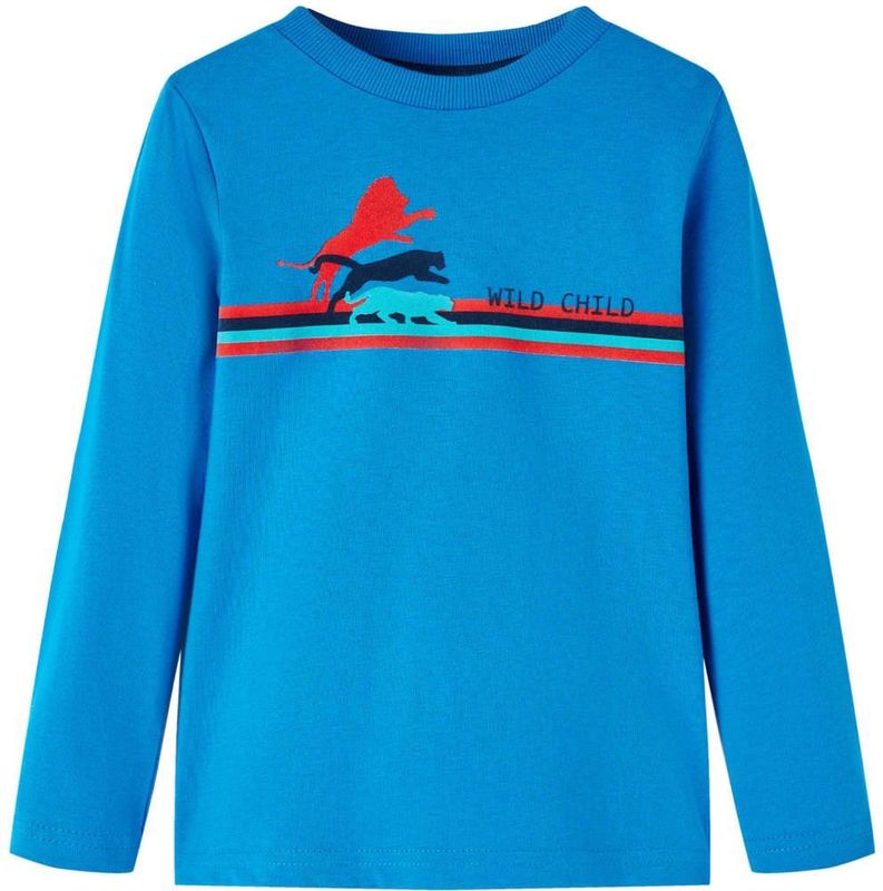 vidaXL Kinder-Langarmshirt Kobaltblau 104