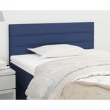 vidaXL Kopfteil Blau 100x5x78/88 cm Stoff
