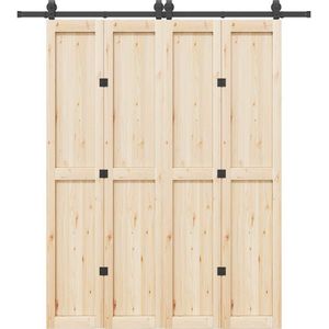 vidaXL Schiebetürbeschlag-Set 200 cm Stahl Schwarz