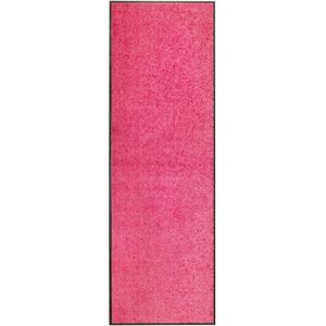 vidaXL Fußmatte Waschbar Rosa 60x180 cm