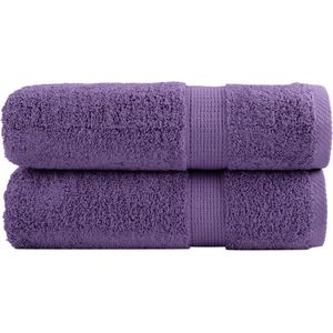 vidaXL Premium-Handtücher SOLUND 2 Stk. Lila 50x100 cm 600 g/m²