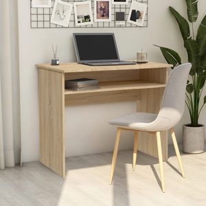 vidaXL Schreibtisch Sonoma-Eiche 90x50x74 cm Holzwerkstoff