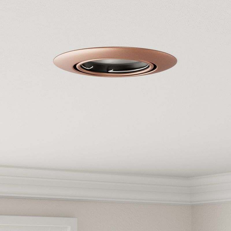 vidaXL Lampen Set aus 6 Kupfer 9 cm Flush Mount Deckenleuchten Rund