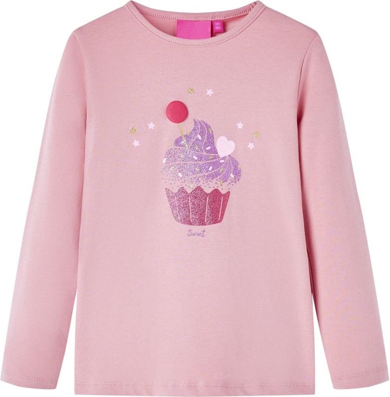 vidaXL Kinder-Langarmshirt Hellrosa 104