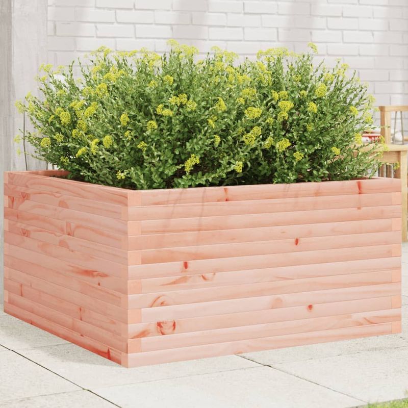 vidaXL Pflanzkübel 90x90x46 cm Massivholz Douglasie