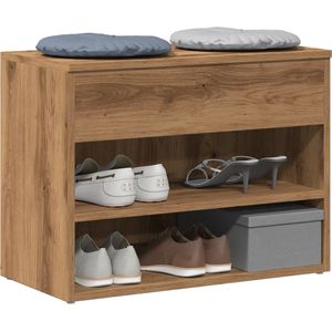 vidaXL Schuhbank Artisan-Eiche 60x30x45 cm Holzwerkstoff