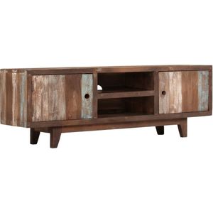 vidaXL TV-Schrank Massivholz Akazie Vintage 118x30x40 cm