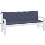 vidaXL Gartenbank-Auflagen 2 Stk. Marineblau 180x50x7 cm Oxford-Gewebe