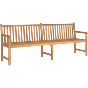 vidaXL Gartenbank 228 cm Massivholz Teak