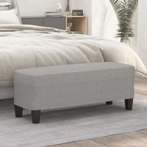 vidaXL Sitzbank Hellgrau 100x35x41 cm Stoff