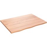 vidaXL Waschtischplatte Hellbraun 80x60x2 cm Massivholz Behandelt