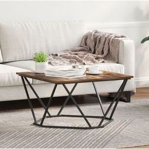vidaXL Couchtisch Räuchereiche 80x80x45 cm Holzwerkstoff