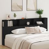vidaXL Kopfteilschrank Schwarze Eiche 220x18,5x104,5 cm