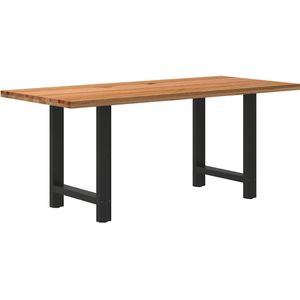 vidaXL Esstisch Hellbraun 180x80x74 cm Massivholz Eiche Rechteckig