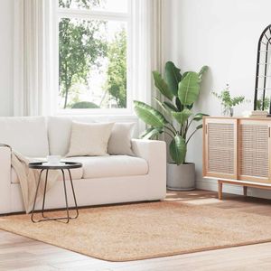 vidaXL Teppich Shaggy Hochflor NAVARRA Beige 200x200 cm Polyester