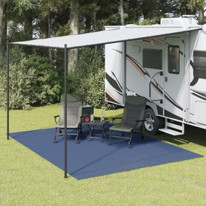 vidaXL Zeltteppich Blau 4x3 m