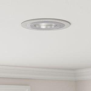 vidaXL Einbau-Spotlights 24 Stück Rund GU10 Silber Ø91 mm
