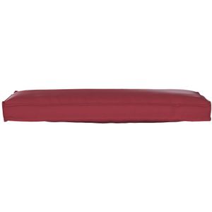 vidaXL Pallet Kissen für Bank Weinrot 120x40x8 cm Oxford-Gewebe