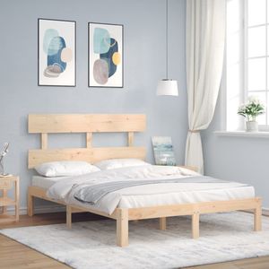 vidaXL Massivholzbett ohne Matratze 140x190 cm Kiefernholz