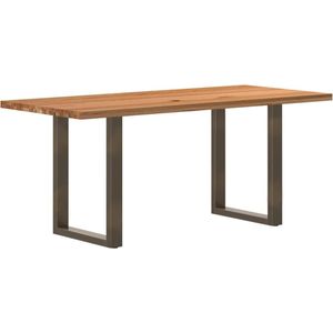 vidaXL Esstisch Hellbraun 180x90x74 cm Massivholz Eiche Rechteckig