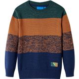vidaXL Kinderpullover Gestrickt Mehrfarbig 128