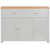 vidaXL Sideboard Grau 112x35x81 cm