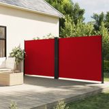 vidaXL Seitenmarkise Ausziehbar Rot 180x600 cm