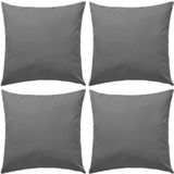 vidaXL Gartenkissen 4 Stk. 45 x 45 cm Grau
