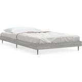 vidaXL Bettgestell Grau Sonoma 90x190 cm Holzwerkstoff